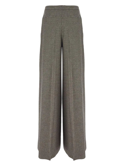 Herringbone-Patterned Trousers