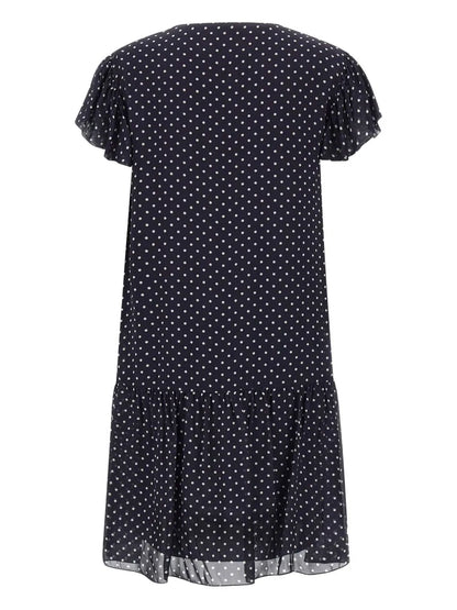 Polka-Dot Midi Dress