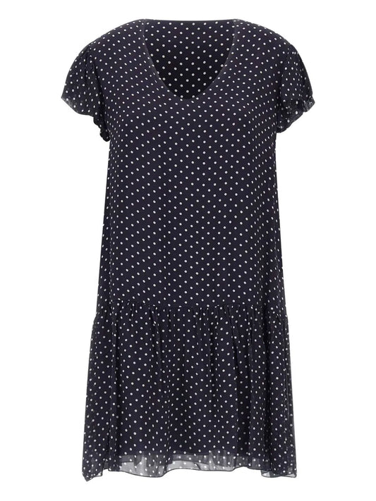 Polka-Dot Midi Dress