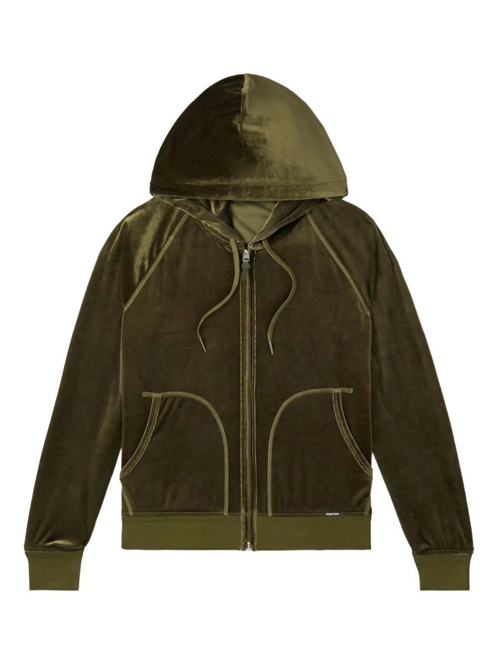 Velvet Zip-Up Hoodie