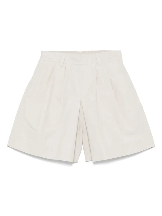 High-Waisted Knee-Length Shorts
