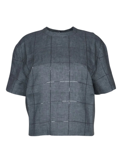 Crew-Neck Blouse