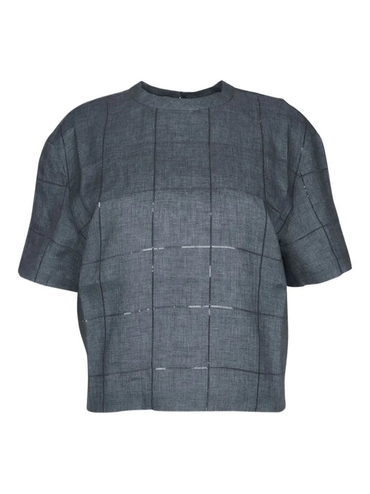 Crew-Neck Blouse