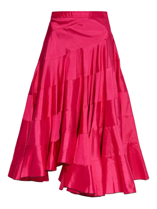 Silk Midi Skirt
