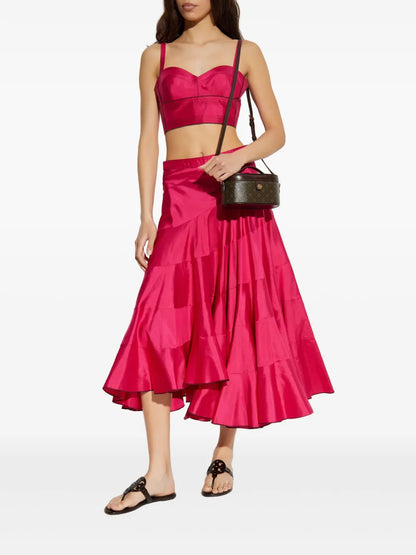 Silk Midi Skirt
