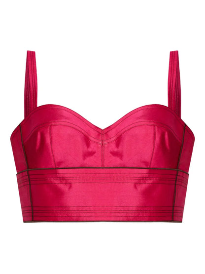 Silk Cropped Top