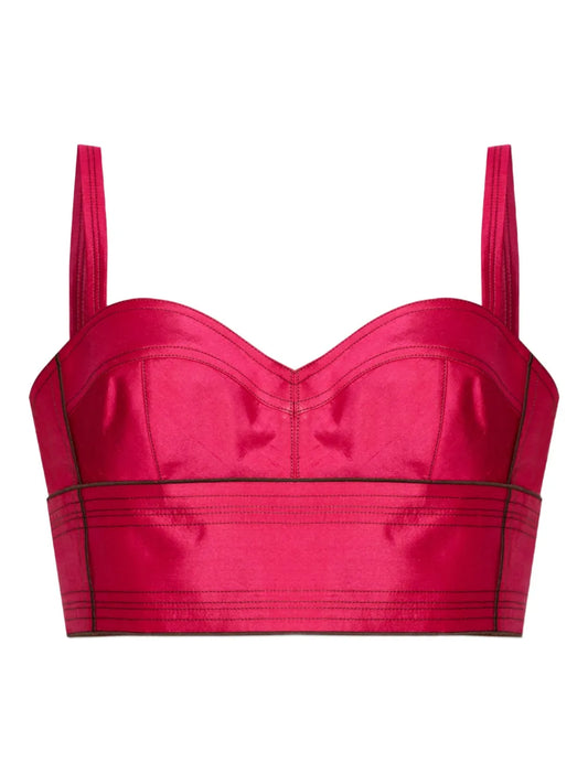 Silk Cropped Top