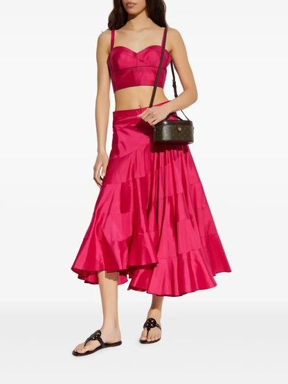 Silk Cropped Top