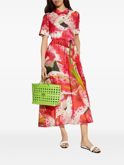 Floral-Print Mini Dress