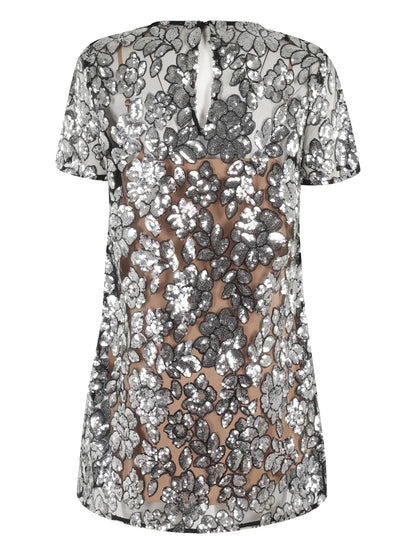 Paillettes-Embellished Dress