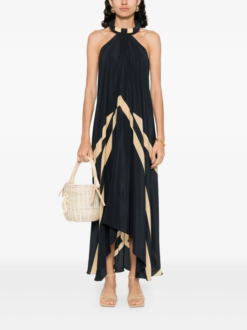 Pleated Midi Dress
