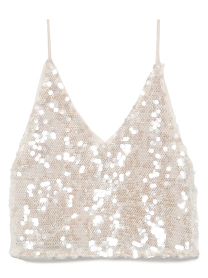 Sequin-Embellished Top