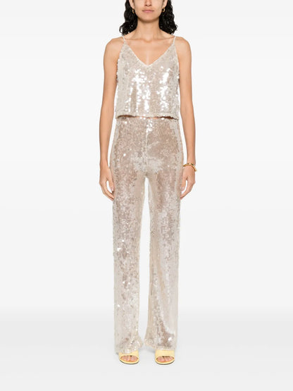 Sequin-Embellished Trousers