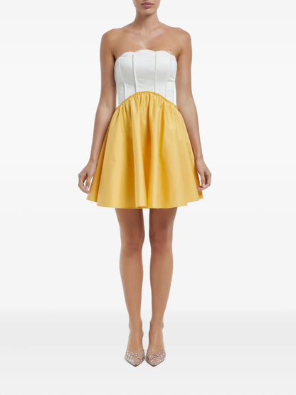 Pleated Mini Dress