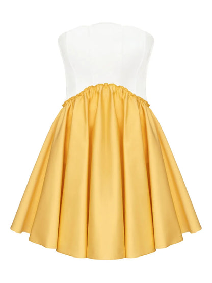 Pleated Mini Dress