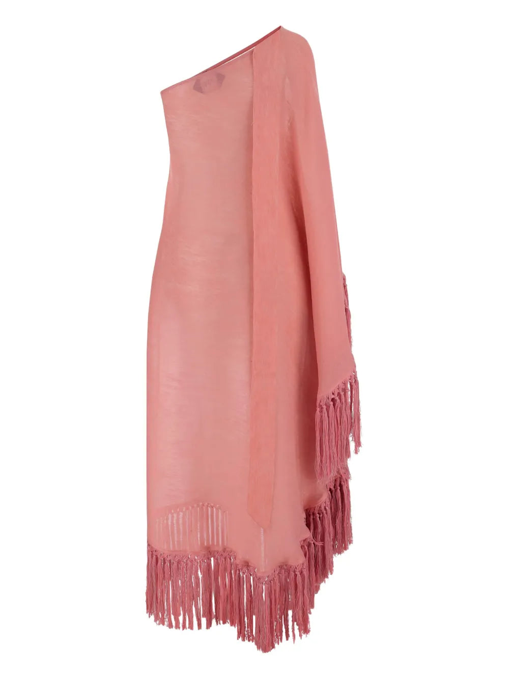 Fringed Asymmetric Dress