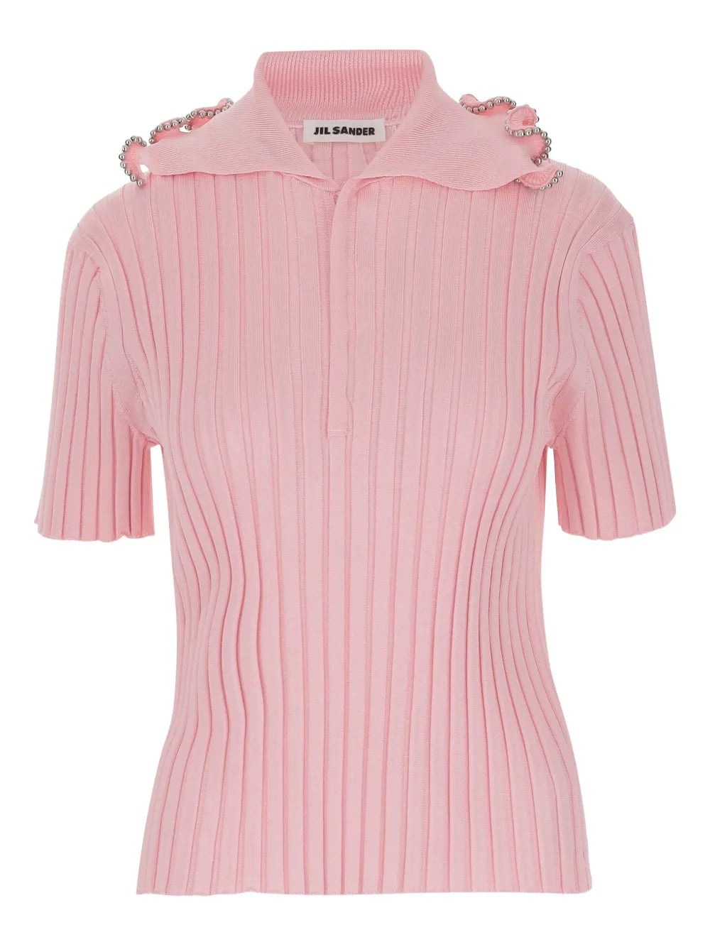 Ribbed Polo Top