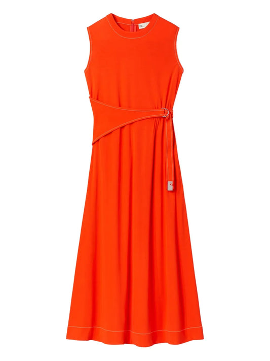 Belted Sleeveless Dress