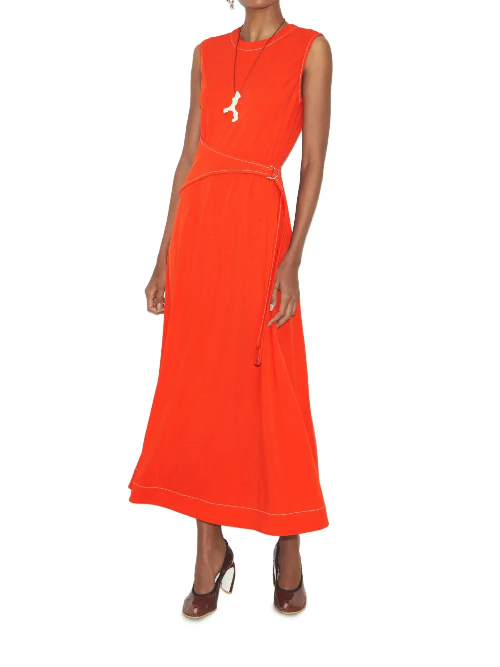 Belted Sleeveless Dress