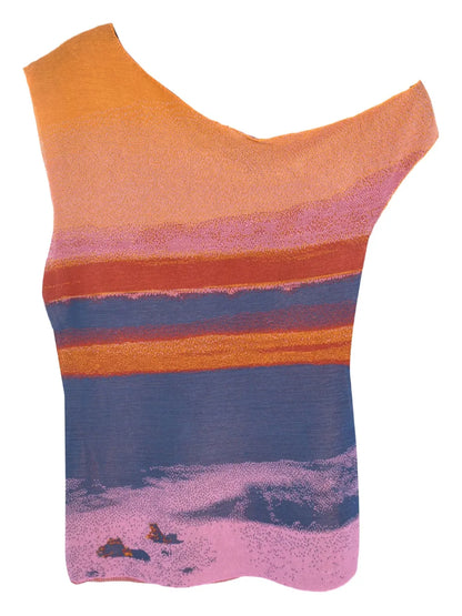 Lake-Print Tank Top