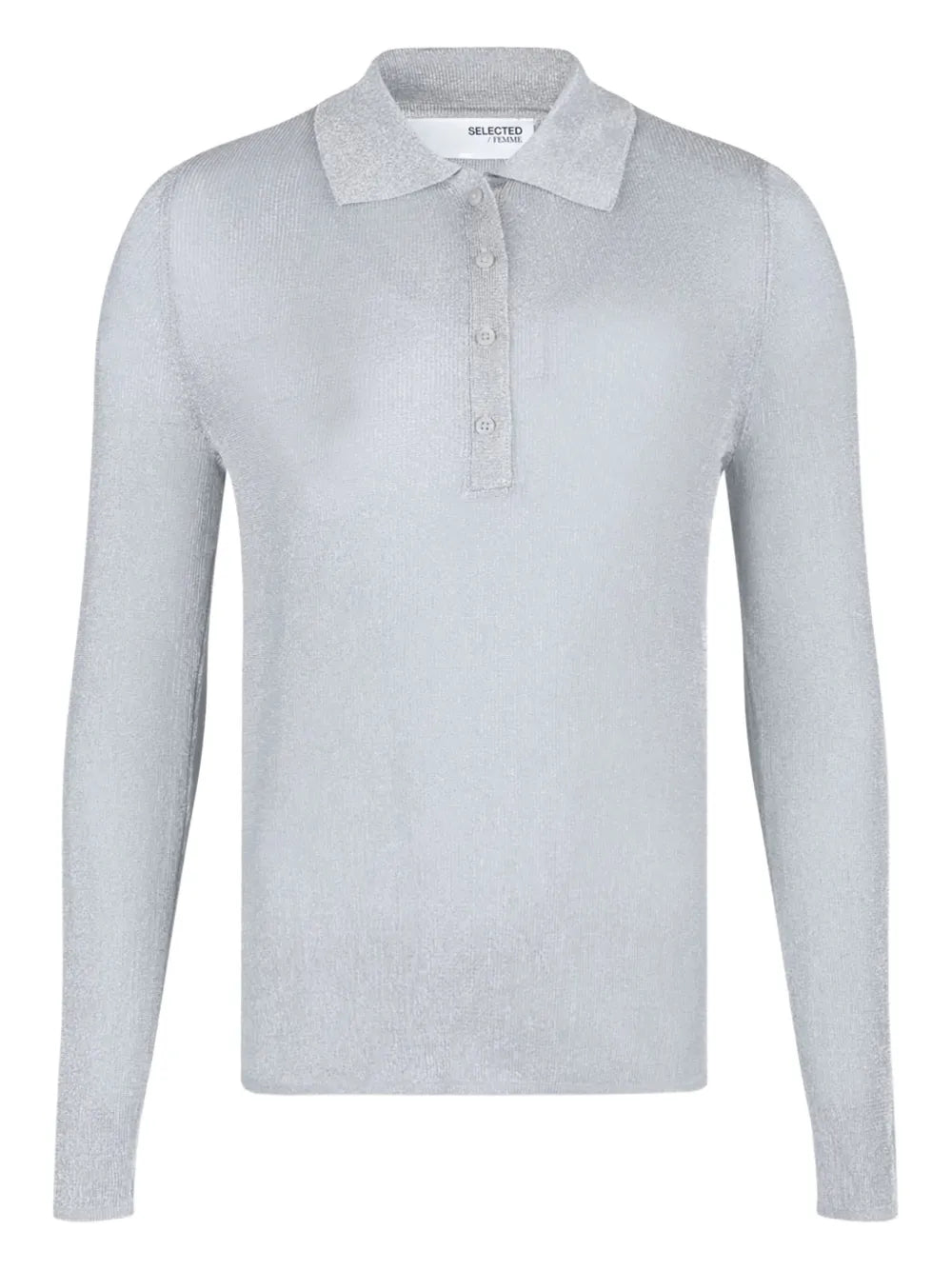 Metallic Polo Top