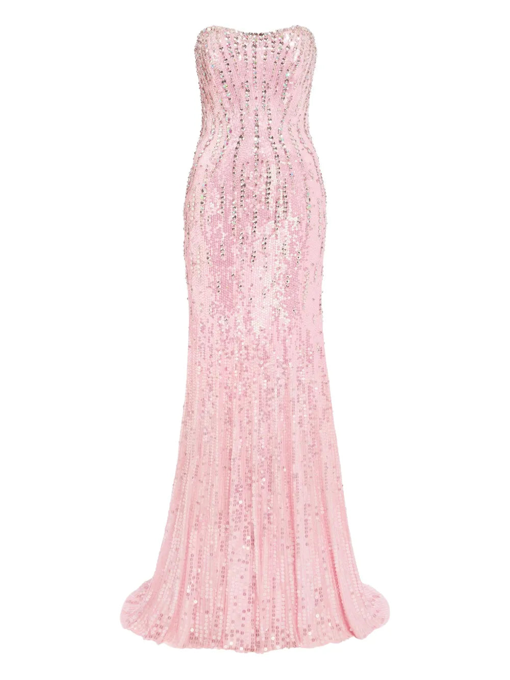 Sequin-Embellished Gown
