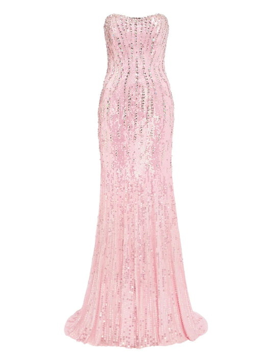 Sequin-Embellished Gown