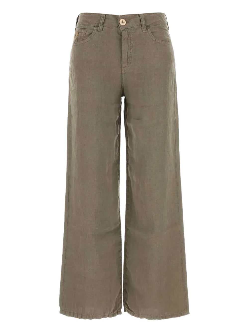Linen Wide-Leg Trousers