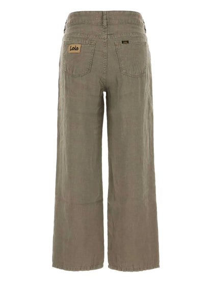 Linen Wide-Leg Trousers