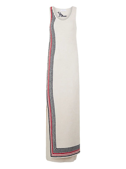 Striped Sleeveless Maxi Dress