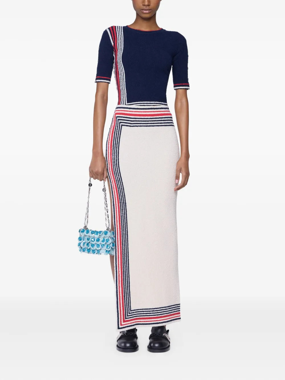 Striped Knitted Skirt
