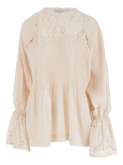 Cotton-Blend Blouse