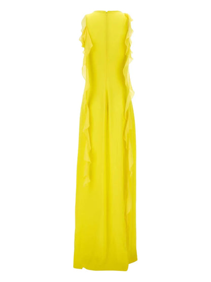 Ruffle-Detail Maxi Dress
