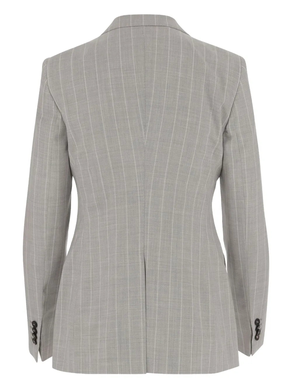 Striped Single-Breasted Blazer