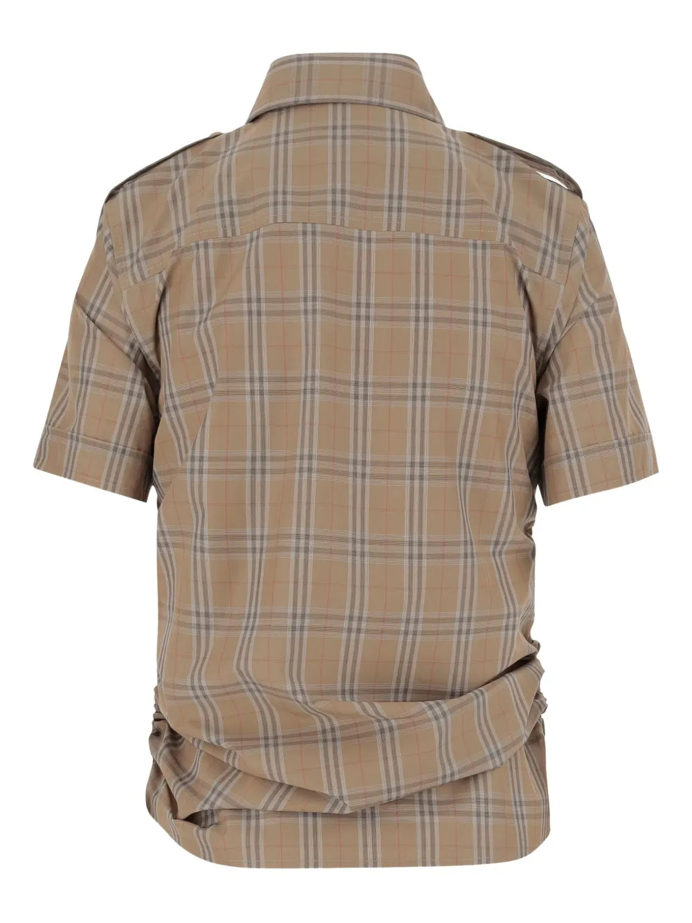 Check-Print Cotton Shirt