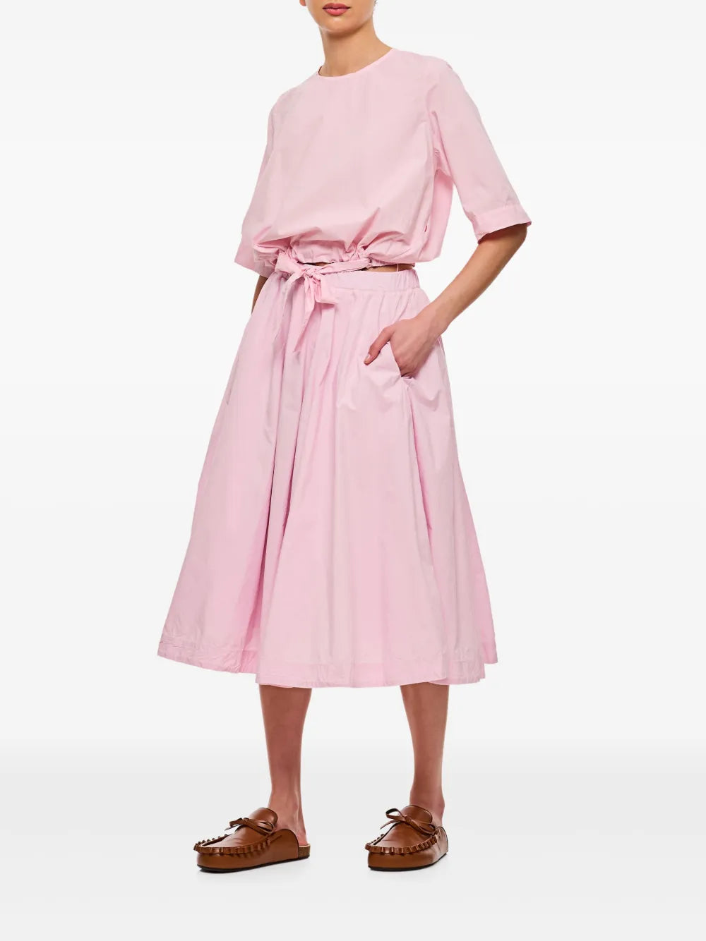 Pleated Midi Skirt