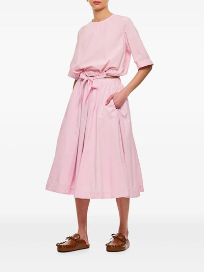 Pleated Midi Skirt