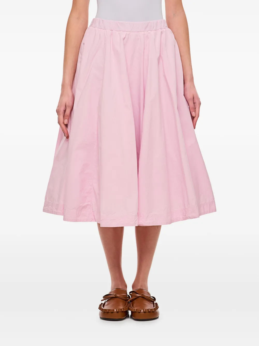 Pleated Midi Skirt