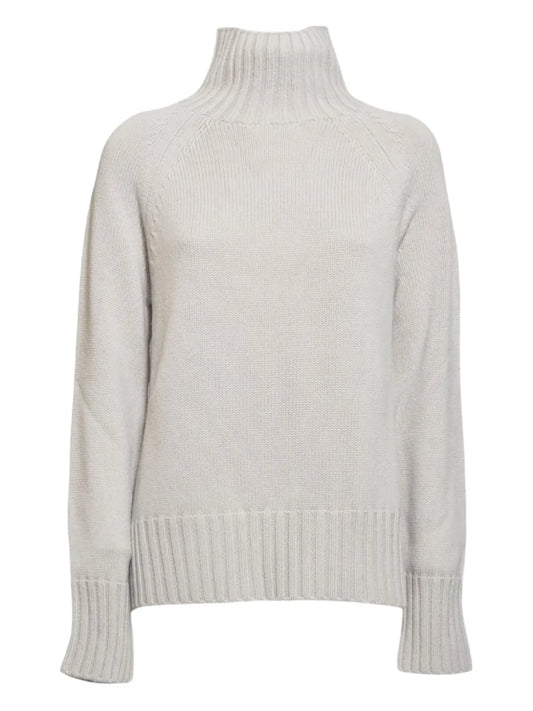 High-Neck Chunky-Knit Sweater