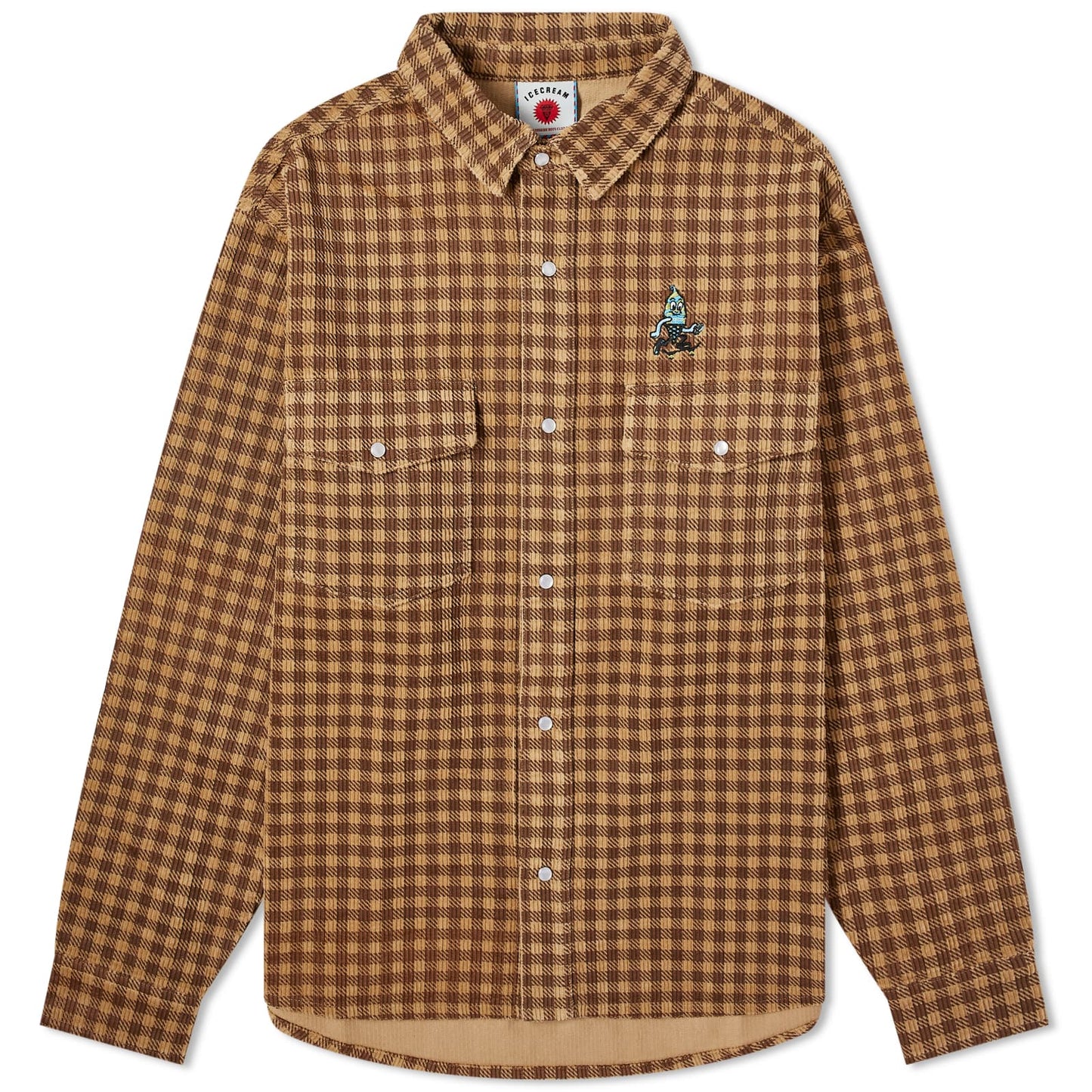 Icecream Corduroy Check Shirt