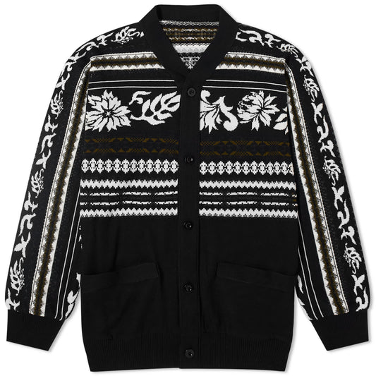 Floral Jacquard Cardigan