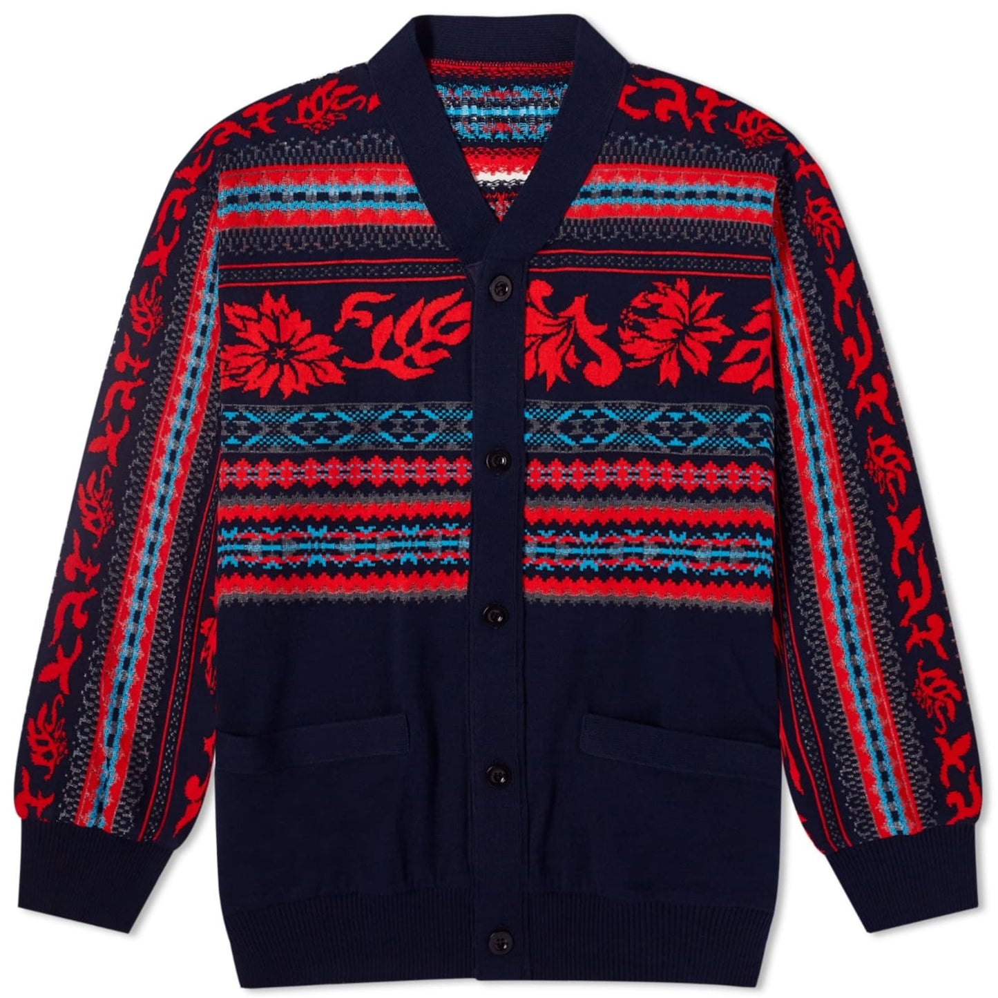Floral Jacquard Cardigan