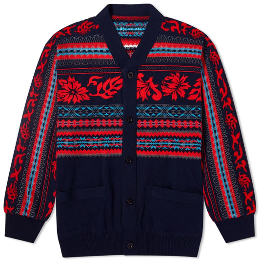 Floral Jacquard Cardigan