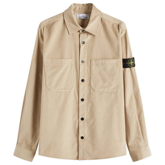 Cotton Micro-Corduroy Overshirt