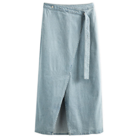 Briela Denim Wrap Skirt