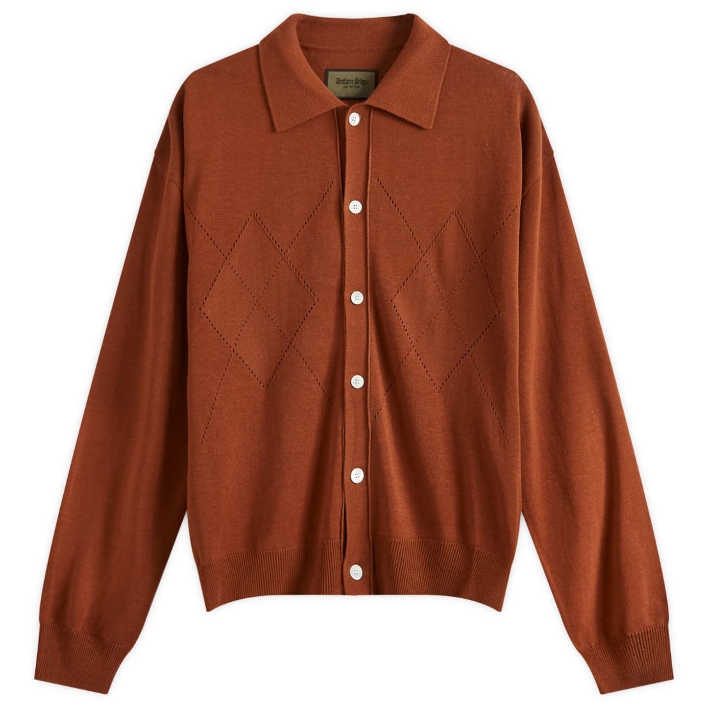 Argyle Collar Cardigan