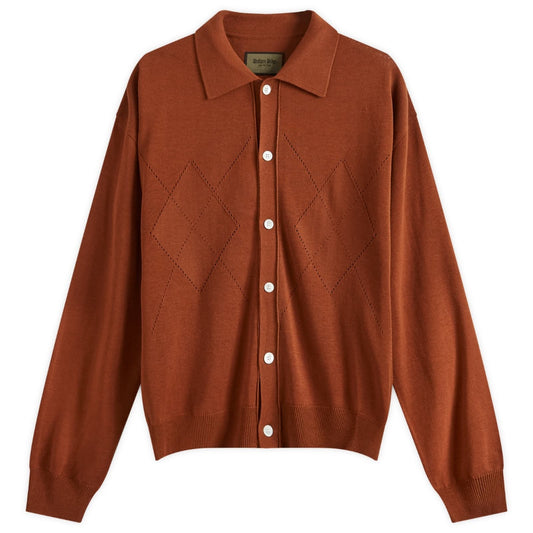 Argyle Collar Cardigan