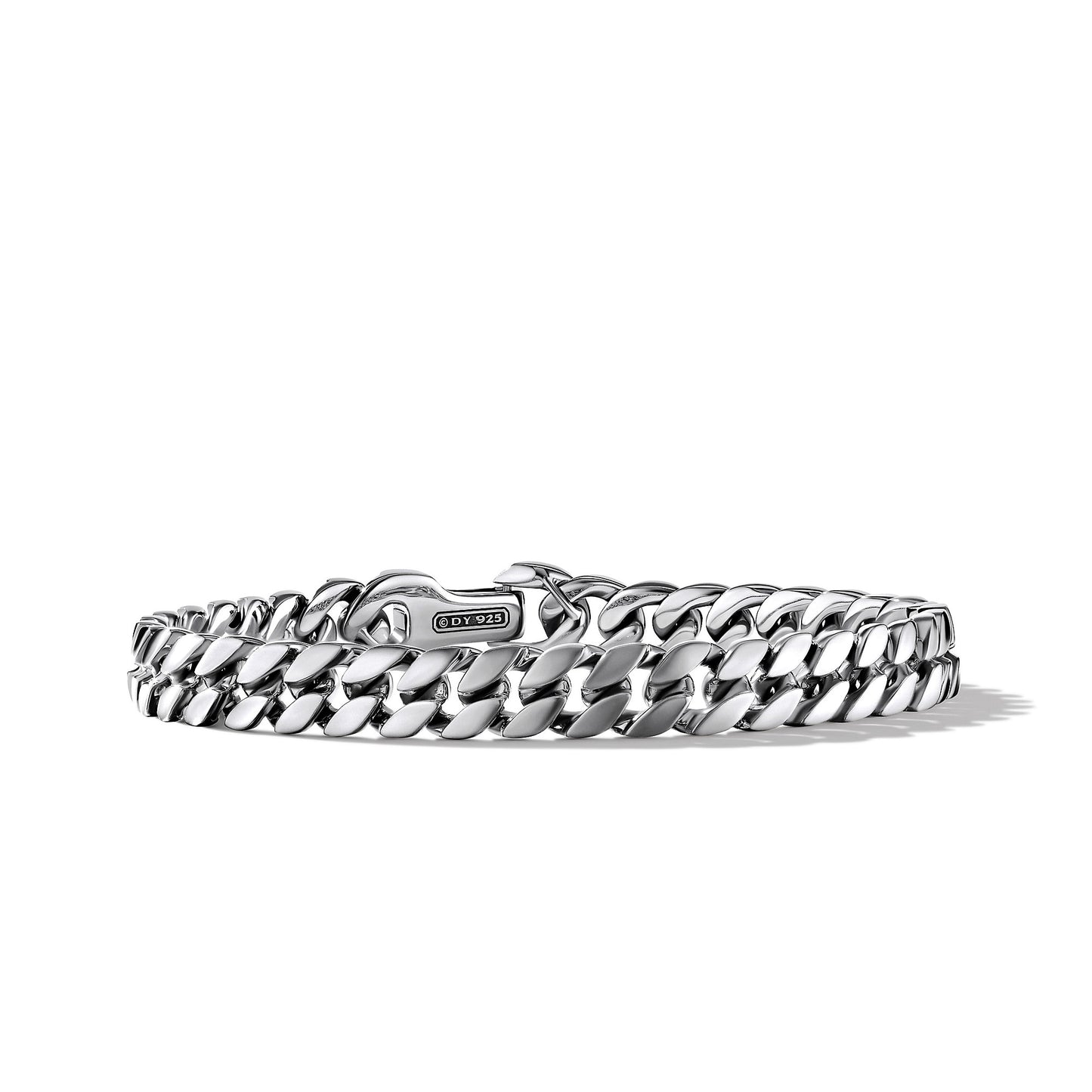 Curb Chain Bracelet in Sterling Silver, 8mm