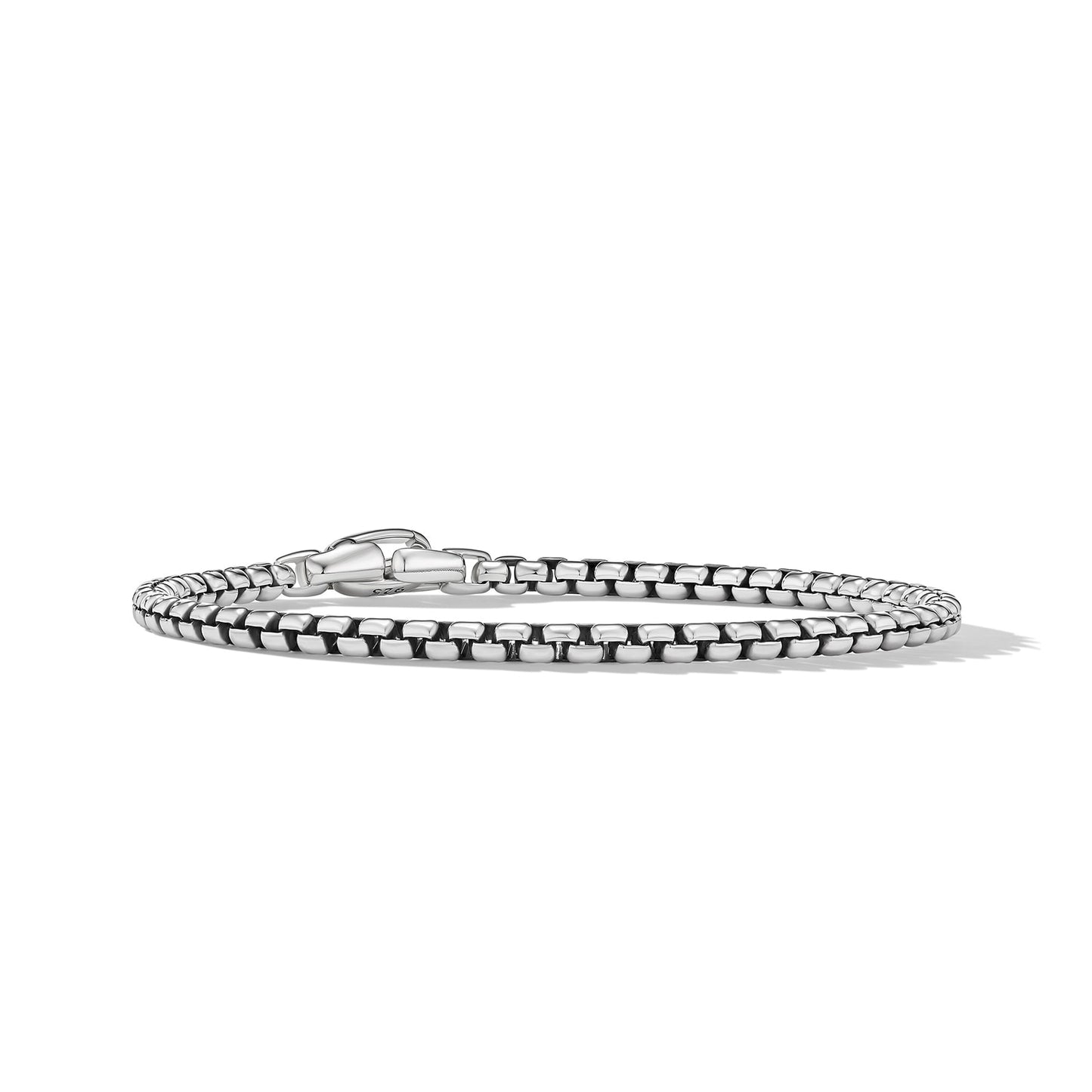 Box Chain Bracelet in Sterling Silver, 4mm