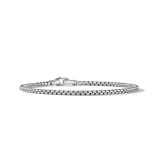 Box Chain Bracelet in Sterling Silver, 2.7mm